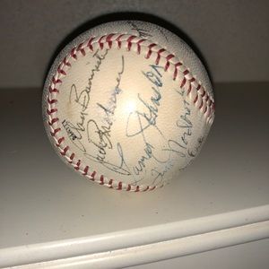 Autographed baseballs